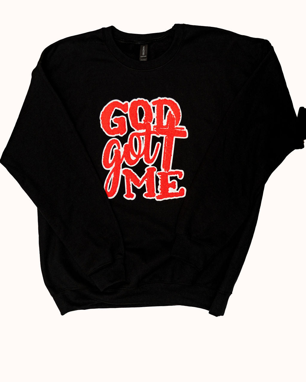 GOD GOT ME Sweatshirt – Black & Red