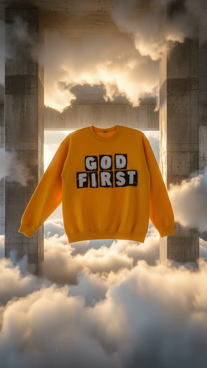 GOD FIRST Crewneck Sweatshirt