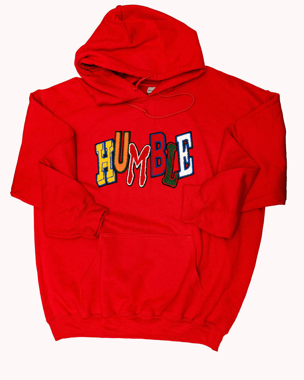 HUMBLE Chenille Patch Hoodie – Red