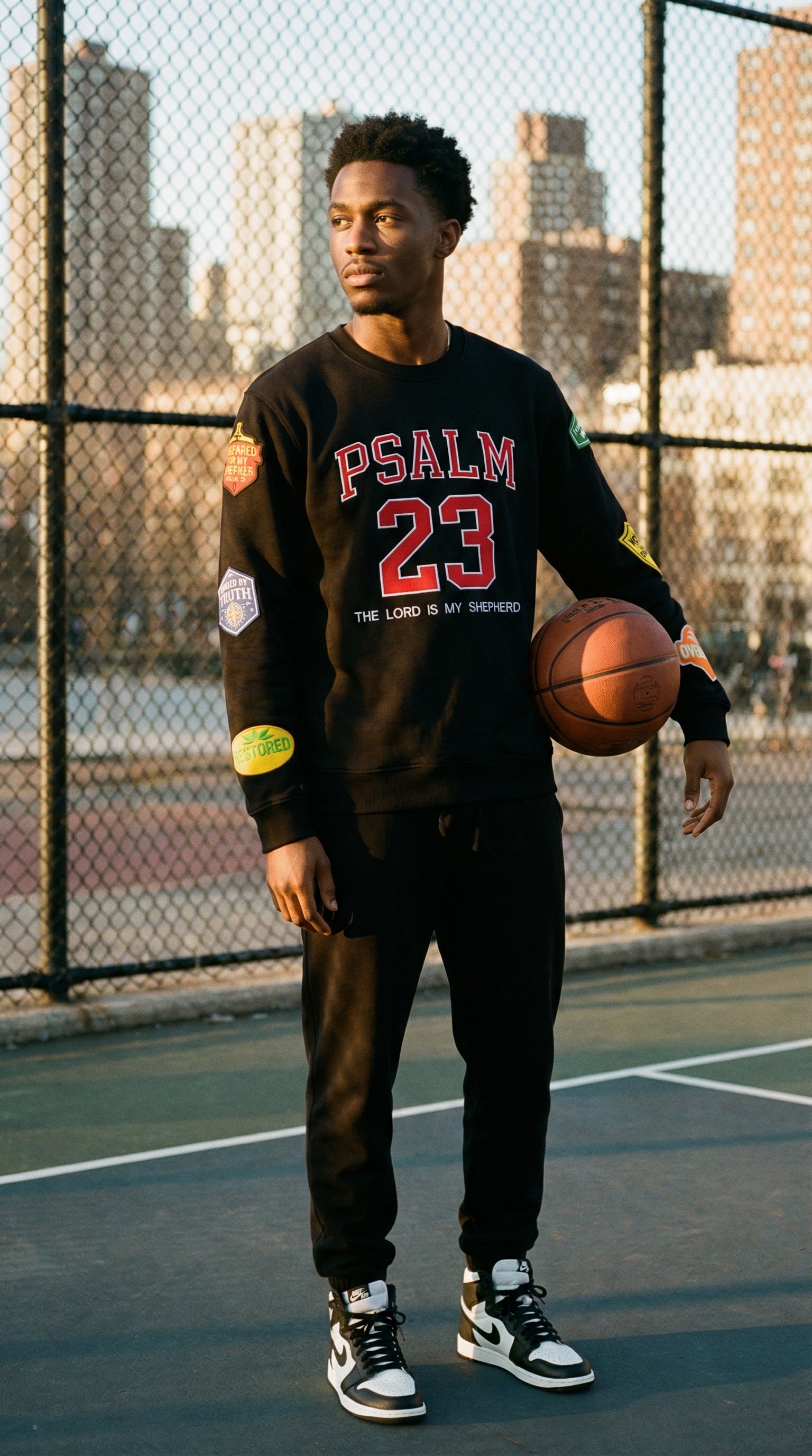 PSALM 23 – LIMITED EDITION CREWNECK-RED LETTERING