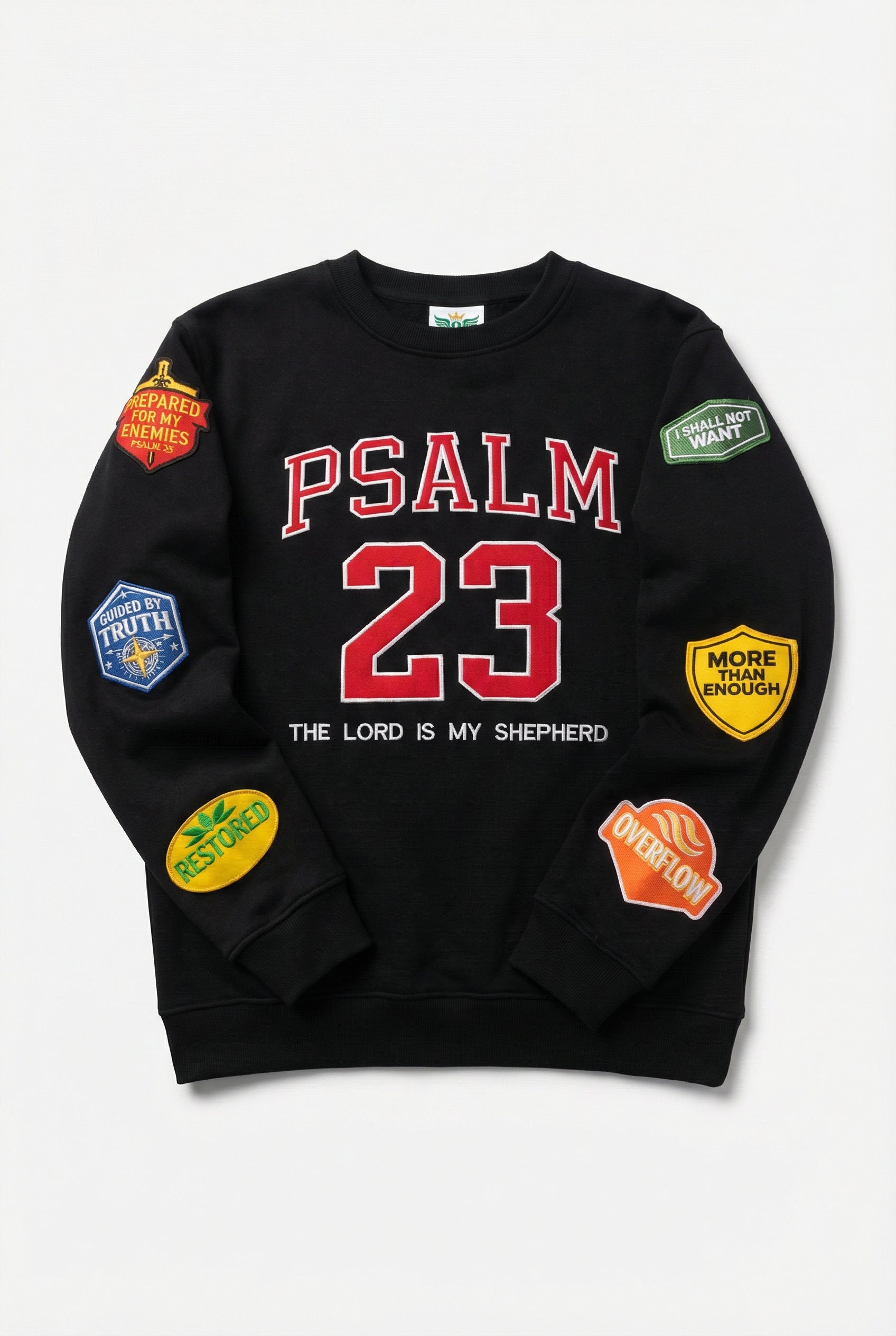 PSALM 23 – LIMITED EDITION CREWNECK-RED LETTERING